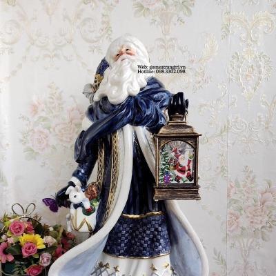 TƯỢNG ÔNG GIÀ NOEL CẦM ĐÈN TUYẾT